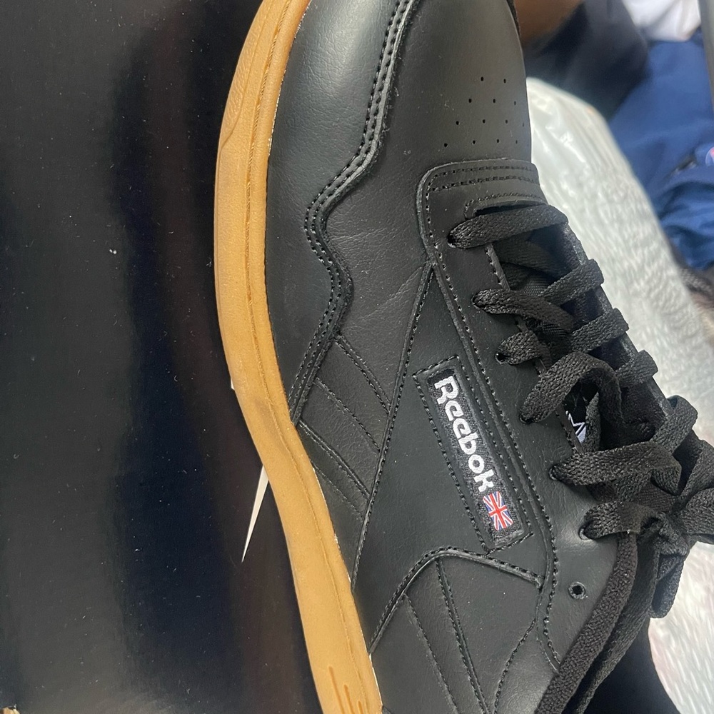 Reebok Men's Black Sneakers steel toe